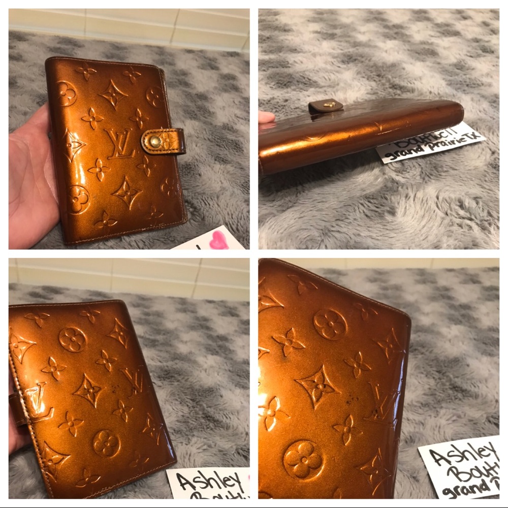 Authentic Louis Vuitton Bronze Agenda PM - Picture 2 of 8
